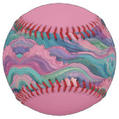 Balle De Softball Vagues de Sirène (personnalisées) (Devant)
