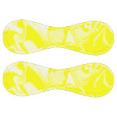Balle De Softball Vagues jaunes et blanches (Panneaux)