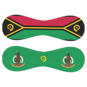 Balle De Softball Vanuatu Drapeau et blason Patriotique (Panneaux)