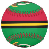 Balle De Softball Vanuatu Drapeau et blason Patriotique (Devant)