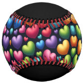 Balle De Softball Vibrant Love (personalized) (Devant)