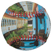 Balle De Softball Vieux train (Dos)