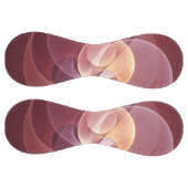 Balle De Softball Vin moderne élégant Abstrait Art fractal rouge (Panneaux)