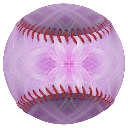 Balle De Softball VIOLET - Art fractal - (Devant)