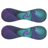 Balle De Softball Violet Rencontre Turquoise Moderne Art Fractal Abs (Panneaux)