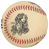 Balle De Softball Virgo Zodiac Rustique (Devant gauche)