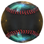 Balle De Softball Vol de libellule verte lumineuse (Devant)