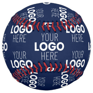 Balle De Softball Votre Motif de répétition de logo ou d'image Ble
