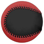 Balle De Softball Wild Wolf Whirling black and red sofball (Devant gauche)