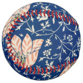 Balle De Softball William Morris Medway Floral bleu (Devant gauche)