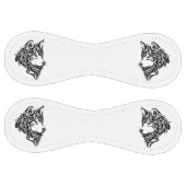 Balle De Softball Wolf tribal noir (Panneaux)