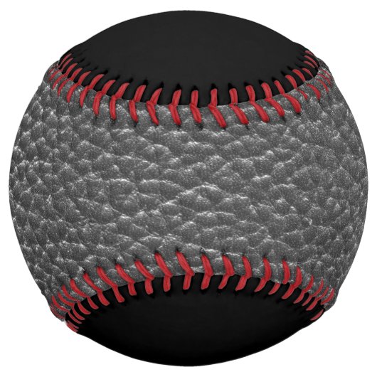 Balle De Softball Worn Black Faux Leather (Devant)