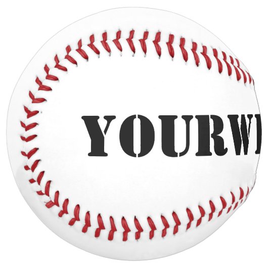 Balle De Softball YourWebSite.com (Devant gauche)