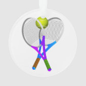 Balle de tennis et raquettes (dos)