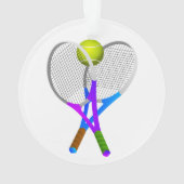 Balle de tennis et raquettes (dos)