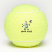 Balle de tennis jaune faite sur commande pour la (Devant)
