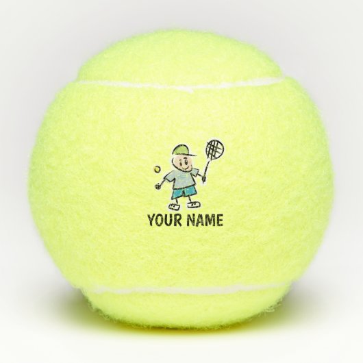Balle de tennis jaune faite sur commande pour la (Devant)