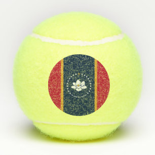 Balle de tennis patriotique avec drapeau du Missis