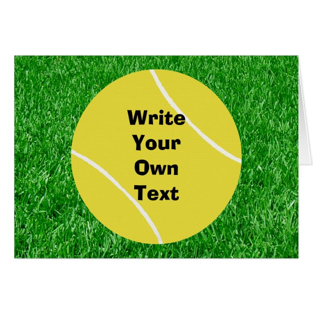 Balle de tennis sur la pelouse (Devant horizontal)