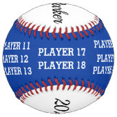 Balle d'entraîneur de softball personnalisée - équ (Dos)