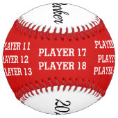 Balle d'entraîneur de softball personnalisée - équ (Dos)