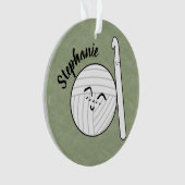 Balle en fil de dessin & Crochet Hook + Nom Orneme (devant)