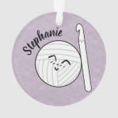 Balle en fil de dessin & Crochet Hook + Nom Orneme (dos)