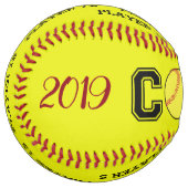 Balle entraîneur de softball personnalisée - saiso (Devant gauche)