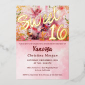 Balle Masquée Sweet 16 Invitation Peau Invitation (Recto)