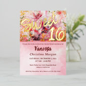 Balle Masquée Sweet 16 Invitation Peau Invitation (Debout devant)