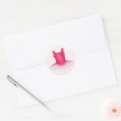 Balle rose Danse Ballerina Tutu Stickers (Enveloppe)
