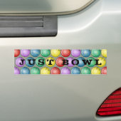 BALLEN AAN BOWLING BUMPERSTICKER (Op auto)