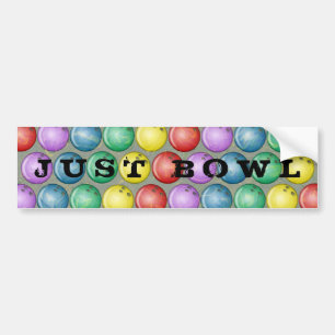 BALLEN AAN BOWLING BUMPERSTICKER