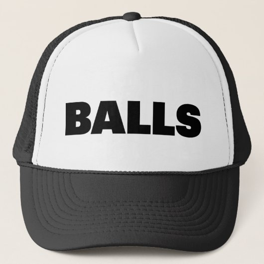 BALLEN leukste slogan trucker hat Pet (Voorkant)
