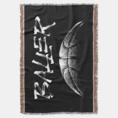 Baller (basketbal) deken (Voorkant Verticaal)