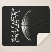 Baller (basketbal) sherpa deken (Voorkant (horizontaal))