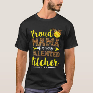 Baller familie softbal citaat voor een softbal moe t-shirt