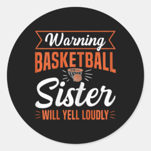 Baller Family Basketbal Quote voor een basketbal s Ronde Sticker