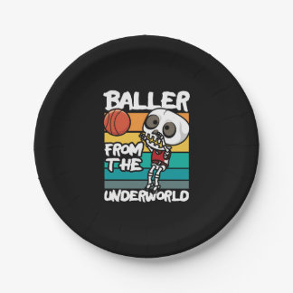 Baller van de onderwereld Halloween Sports Papieren Bordje