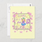 Ballerina 2e Verjaardag Tshirts en geschenken Briefkaart (Voorkant / Achterkant)