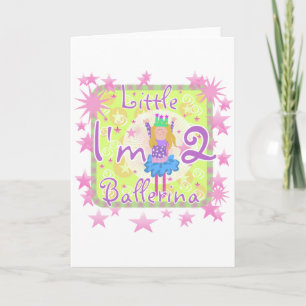 Ballerina 2e Verjaardag Tshirts en geschenken Kaart