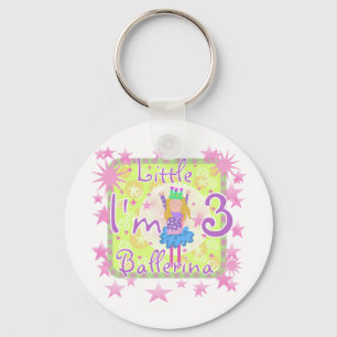 Ballerina 3e verjaardag Tshirts en geschenken Sleutelhanger