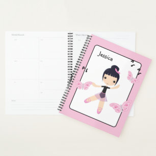 Ballerina 6 Mignonne Dance Girl Planner