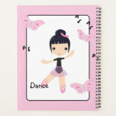 Ballerina 6 Mignonne Dance Girl Planner (Dos)