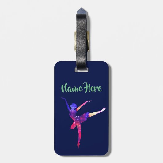 Ballerina aangepaste Bagagelabels (Achterkant verticaal)