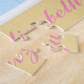 Ballerina Aangepaste gepersonaliseerde naam Puzzle Legpuzzel (Zijkant)