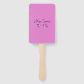 Ballerina aangepaste tekst & kleur ventilator set handwaaier (Achterkant)