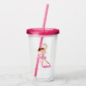 Ballerina Acryl Drinkbeker (Achterkant)