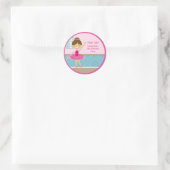 Ballerina Anniversaire Fête Favoriser Stickers (Sac)
