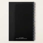 Ballerina Arabesque Sunset Silhouette Persoonlijk Planner (Achterkant)